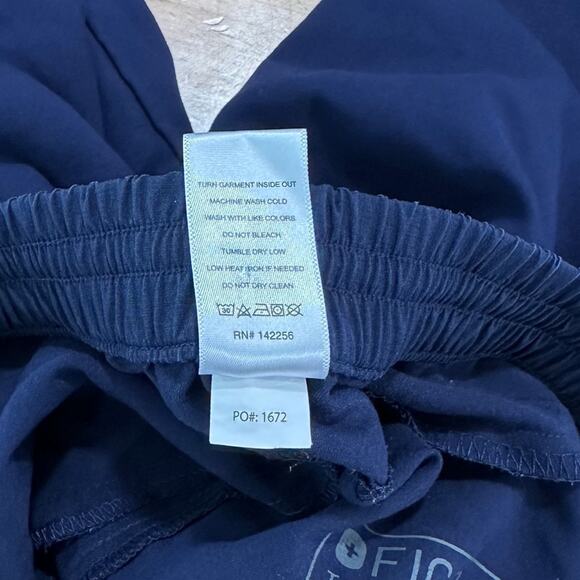 Figs Women's Navy Blue Cord Lock Jogger Scrub Pants W2OSW2030 size XS - Picture 6 of 6